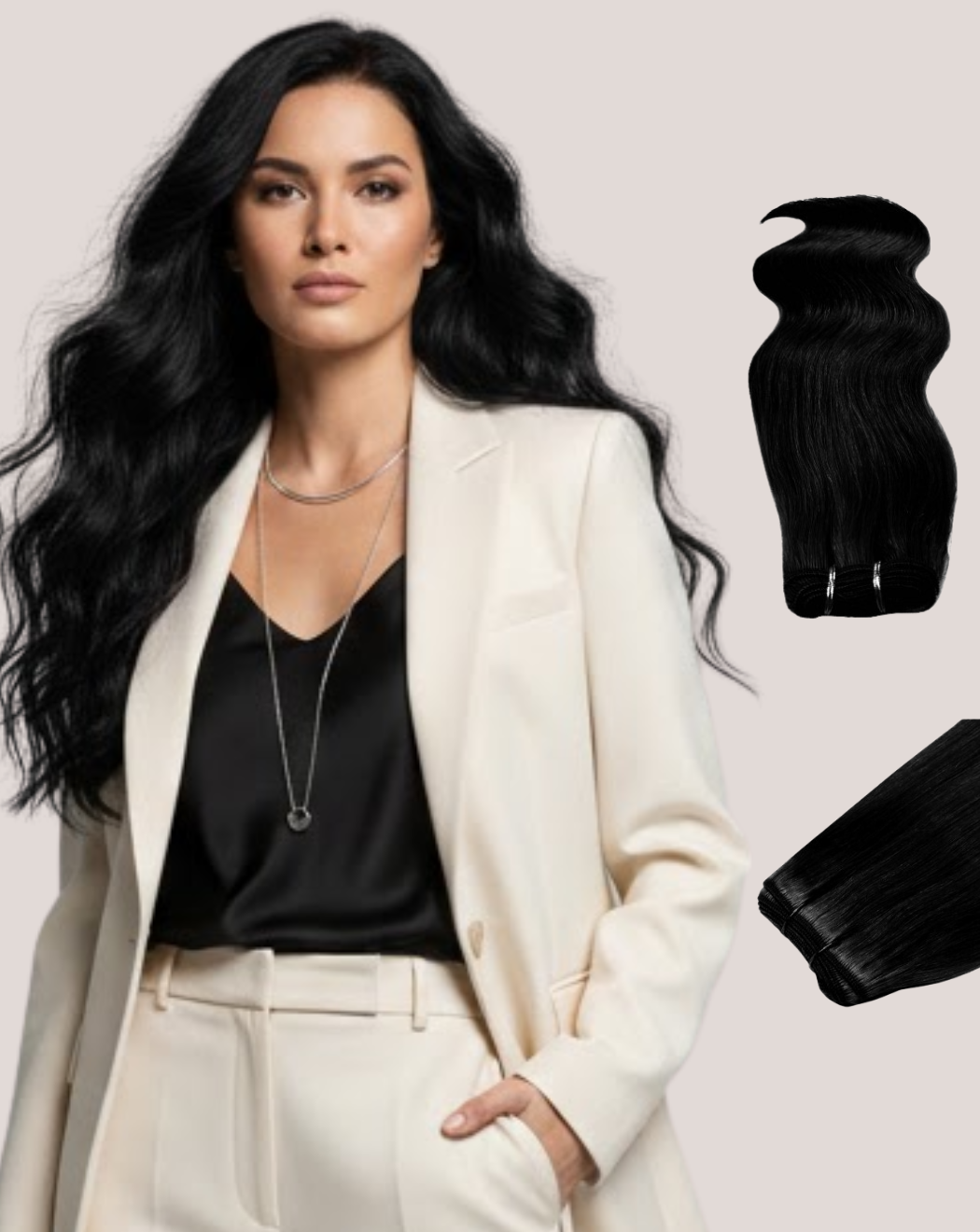 Extensii Cusute Negru Intens 1