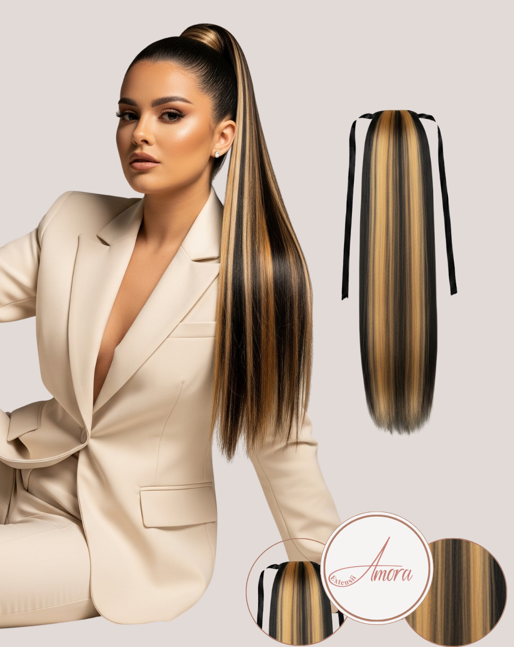 Coadă Păr Rusesc Volum Mediu Night Glow 1-10