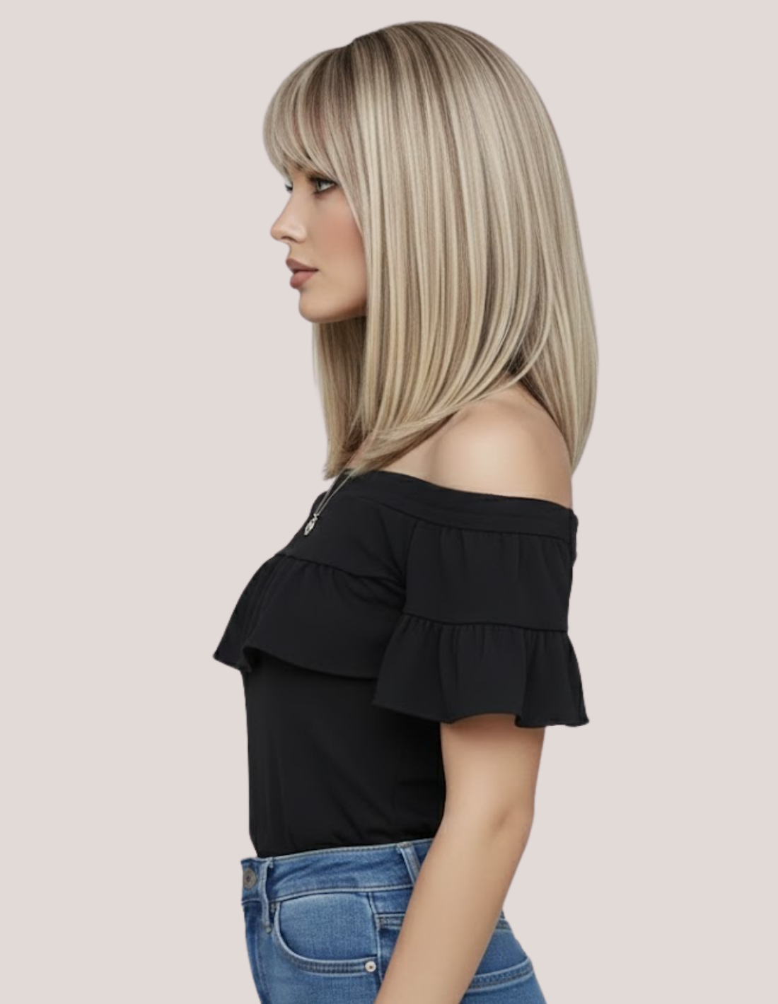 Perucă Păr Natural Olana