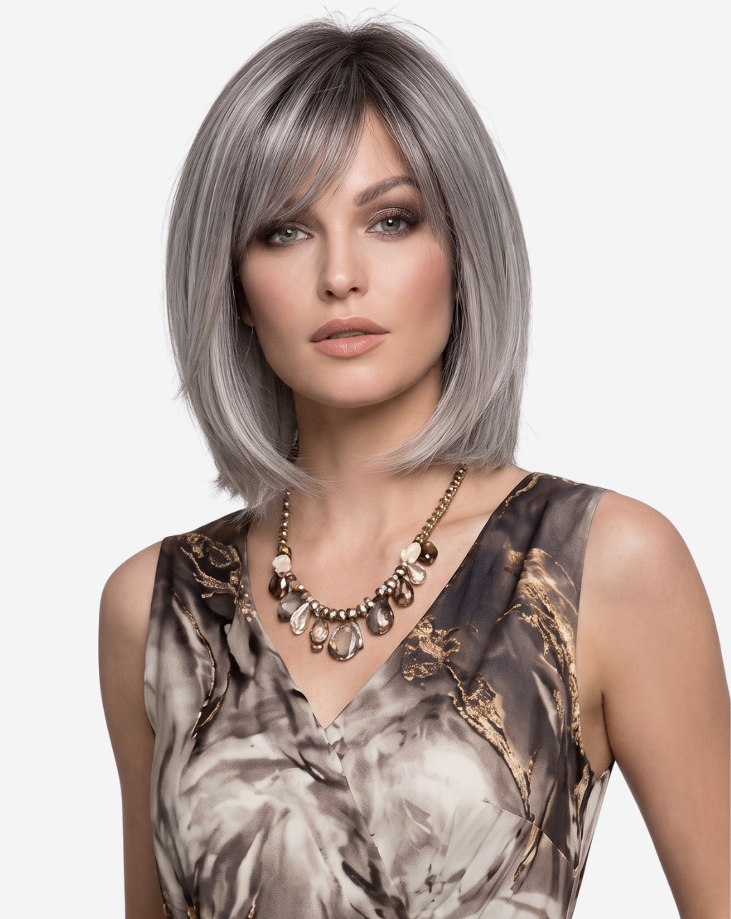 Perucă Best Seller Phoebe Ombre Negru -Gray