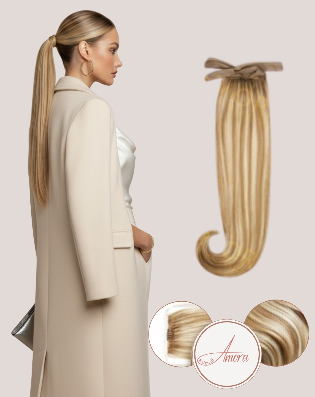 Extensii Coadă Lux Balayage Prosecco Foam 18-60