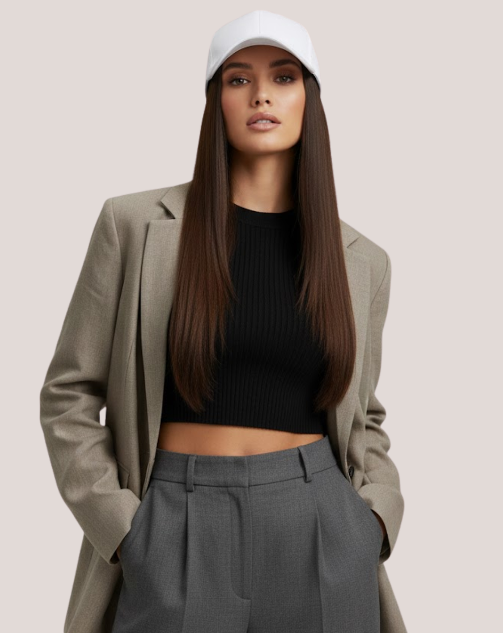 Șapcă Cu Tresă Atașată Saten Ciocolatiu 4