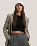 Șapcă Cu Tresă Atașată Saten Ciocolatiu 4