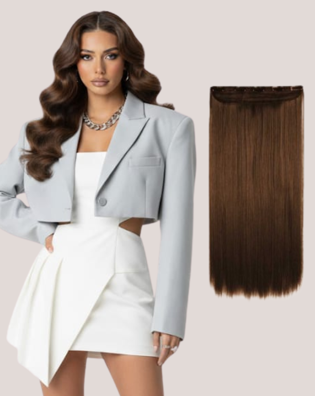 Tresă MegaVolum Saten Ciocolatiu 4