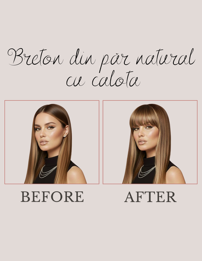 Breton Cu Calotă Suvitat Saten Ciocolatiu_blond bej