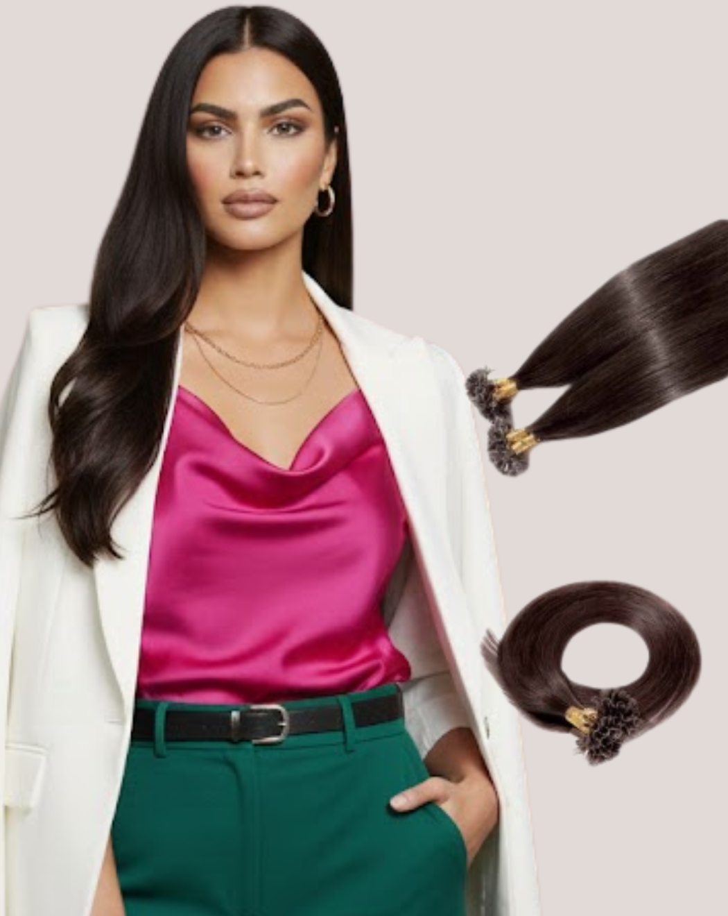 Extensii Cheratină Saten Natural 2