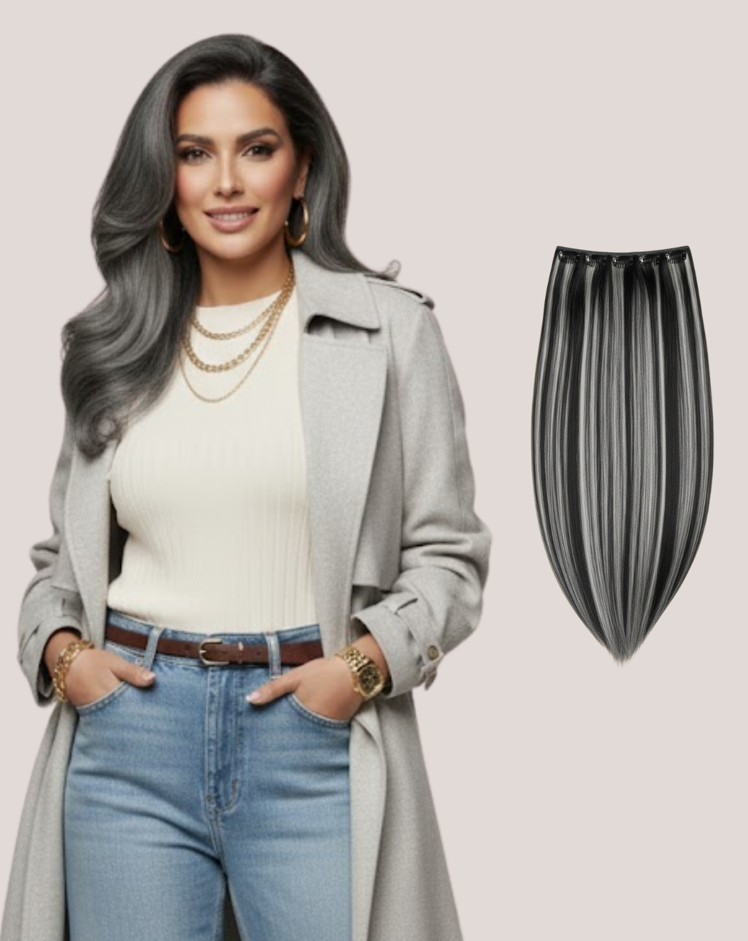 Tresă Best Seller Șuvițată 1-gray