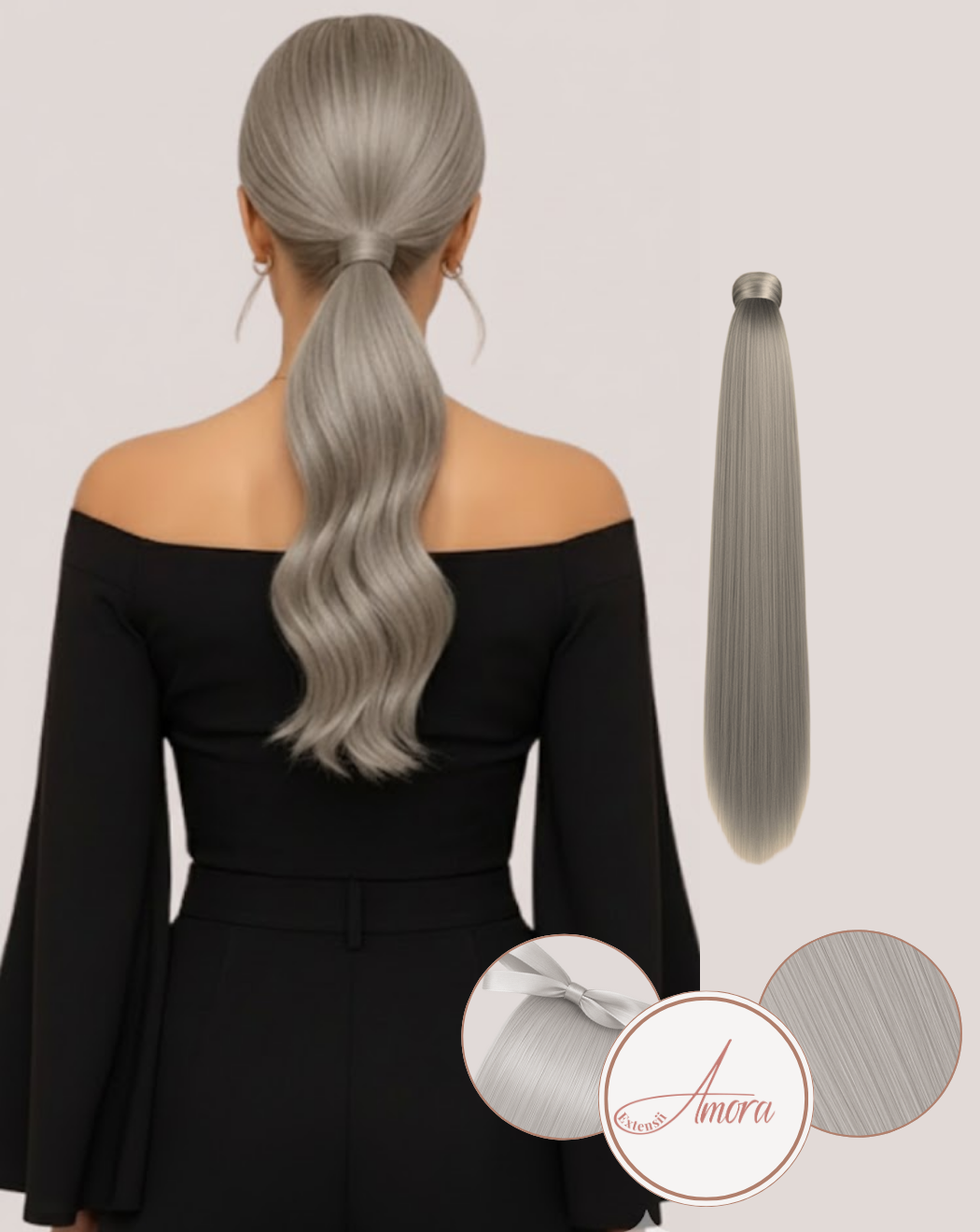 Coadă Best Seller Silver Gray