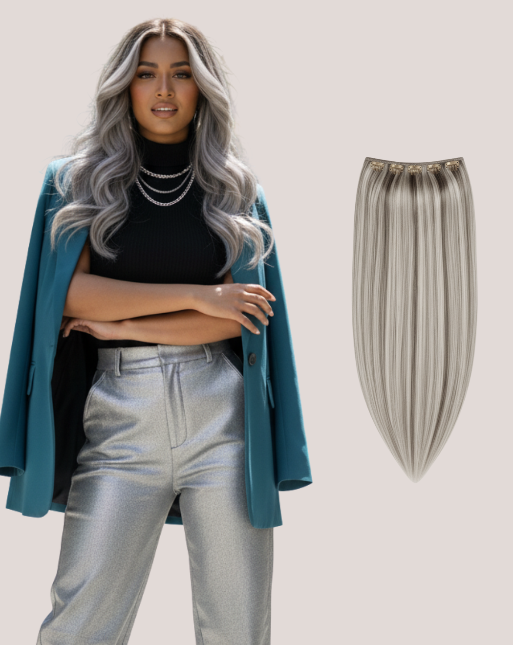 Tresă Amora Balayage Silver Mocha Balayage 70-3