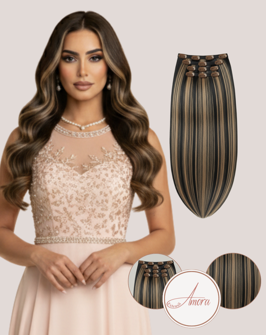 Extensii Clip On Păr Rusesc MegaVolum Sunshine Lovers 1-10