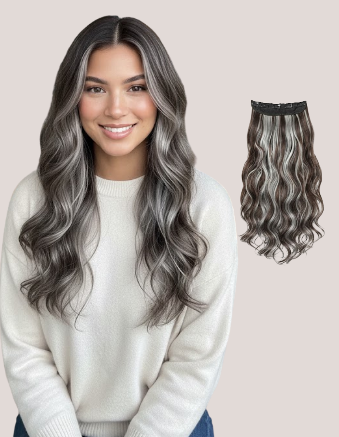 Tresă Ondulată  Suvitat Saten Inchis-Gray