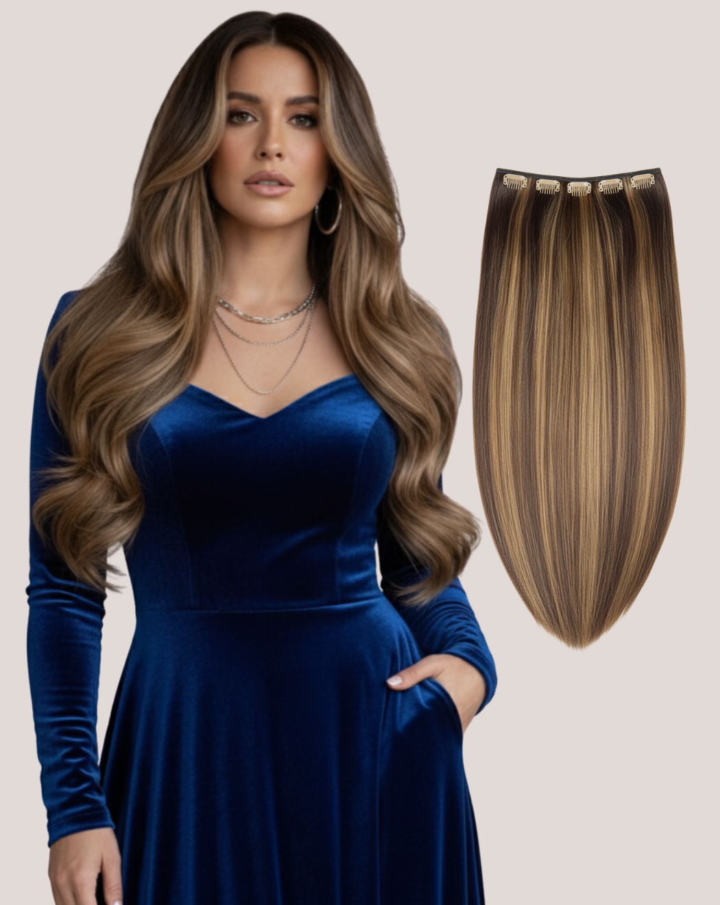 Tresă Păr Rusesc Volum Mediu Sweet Coffee 2-10