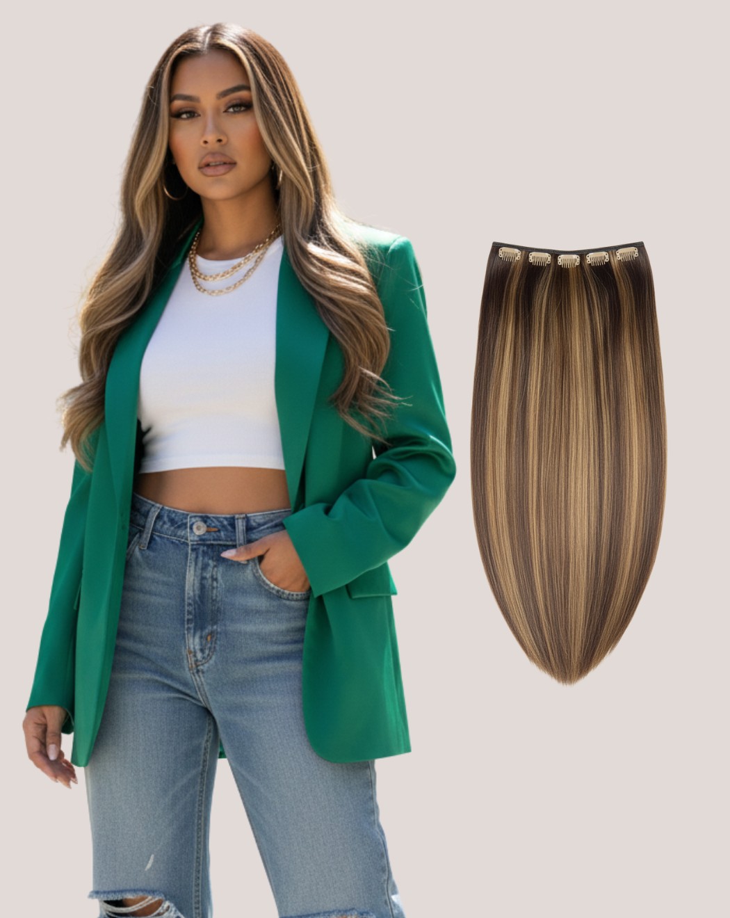 Tresă Lux Balayage Sweet Coffee - 2-10