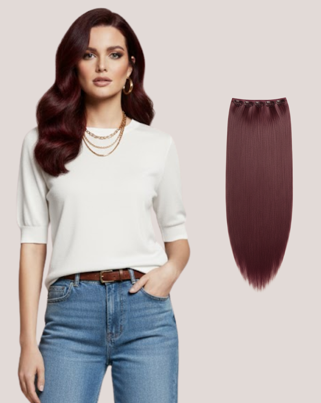 Tresă Best Seller Roșcat Vișiniu j99