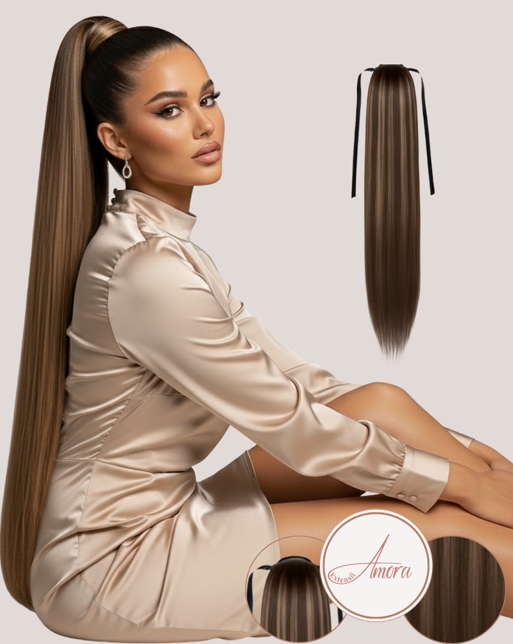 Coadă Păr Rusesc MegaVolum Warm Cocoa 12-3