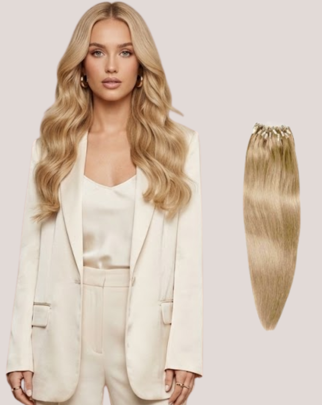 Extensii Microring Blond Bej 16