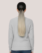 Coada New Style  Ombre Negru/Blond Cenusiu