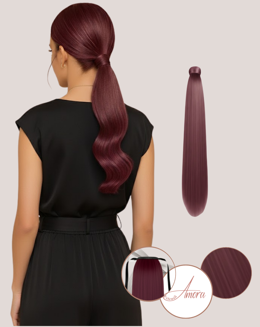 Coadă Best Seller Roșcat Visiniu J99