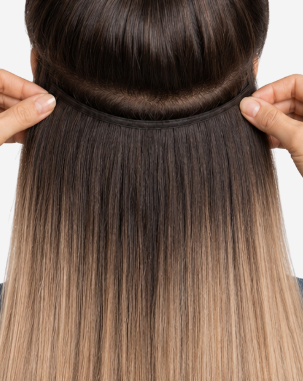 Tresă Best Seller Ombre Şaten Închis cu Blond Bej