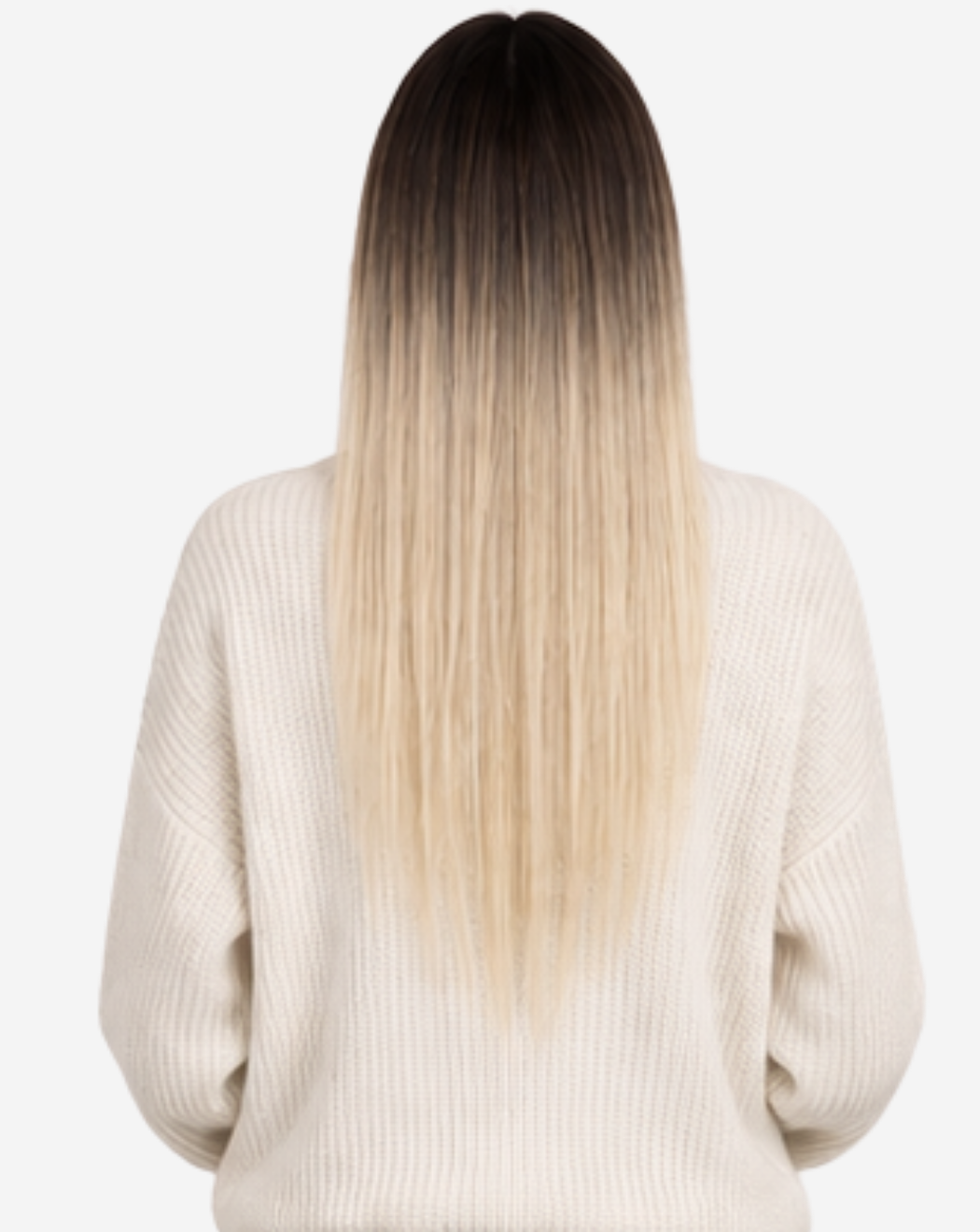 Extensii Clip On Best Seller Ombre Şaten Închis cu Blond Deschis