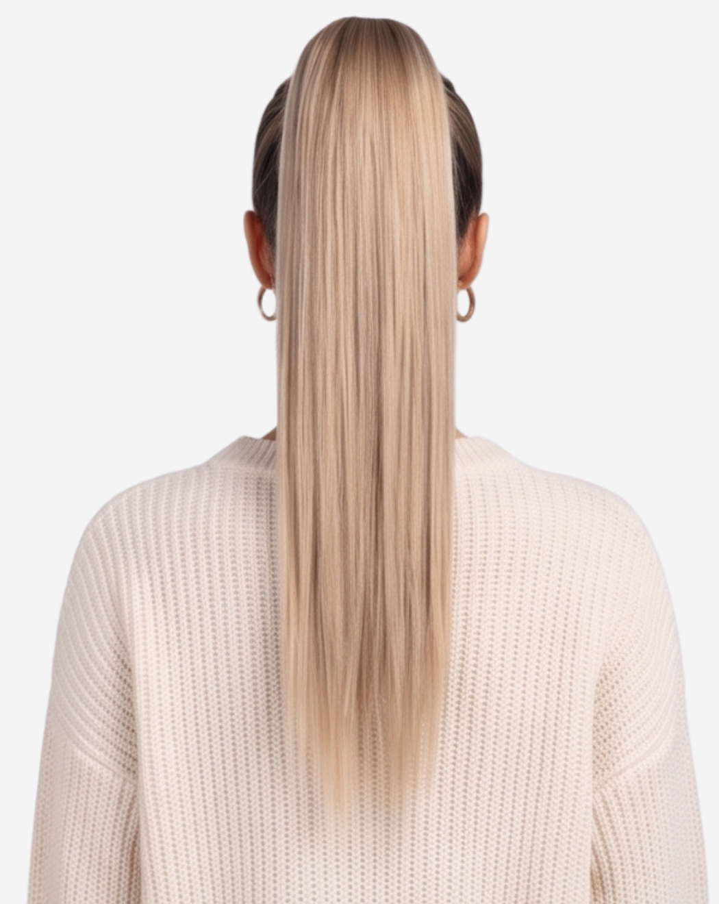 Coadă Best Seller Ombre Șaten Închis cu Blond Cenusiu
