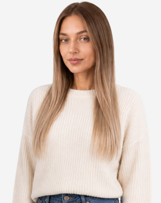 Tresă Best Seller Ombre Şaten Închis cu Blond Cenusiu
