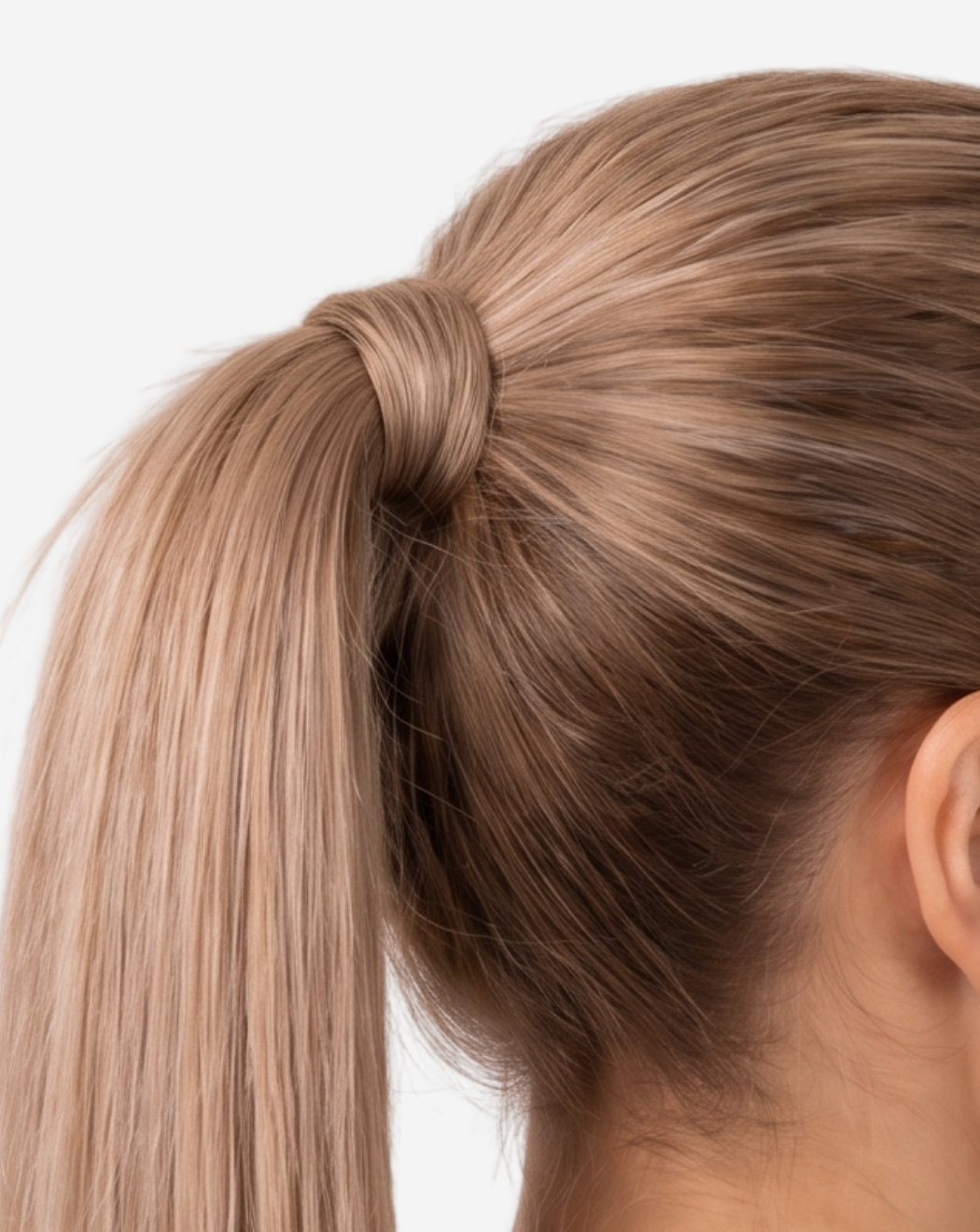 Coadă Best Seller Ombre Șaten Mediu cu Blond Cenușiu