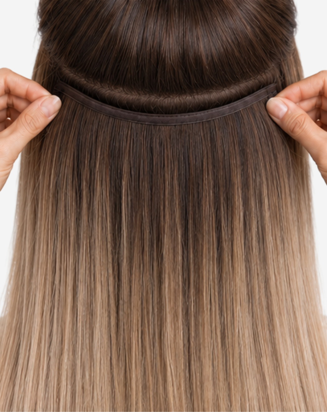 Tresă Best Seller Ombre Şaten Închis cu Blond Cenusiu
